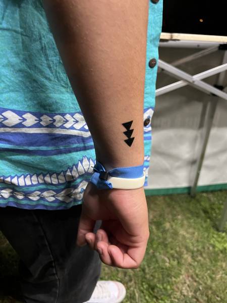 Courage tattoo temporaire maori Aérographe Lormont 