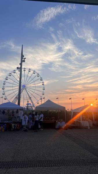 Marché nocturne créateur l’association art du bassin biscarosse plage 