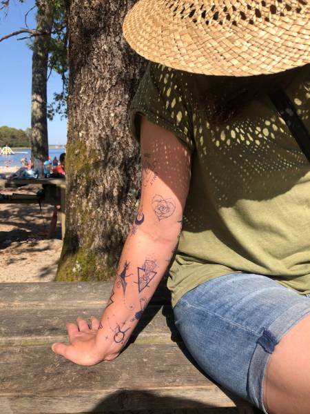 Tatouages temporaires à carcan Maubuisson 