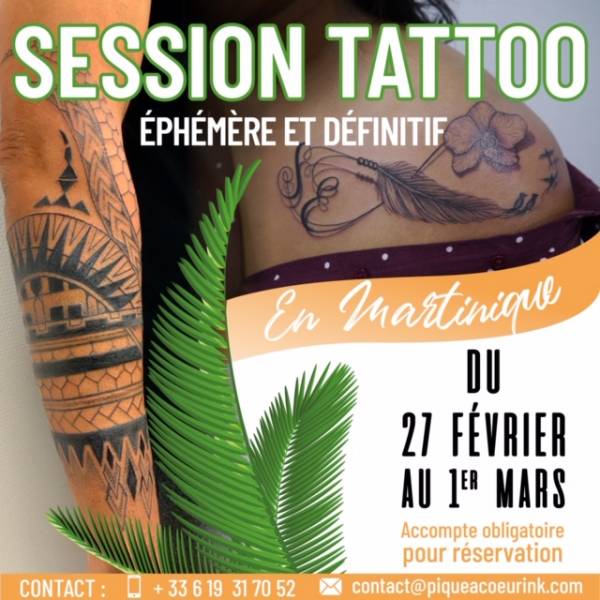 Session TATTOO Martinique du 27 février au 1 er Mars