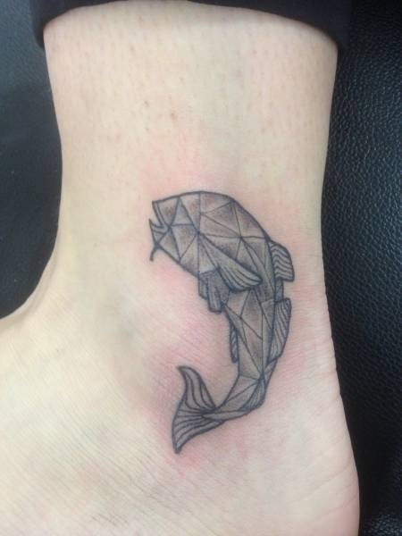 tatouage morue origami libourne