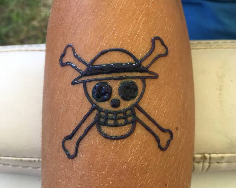 tattoo ephemere one piece garcon les landes